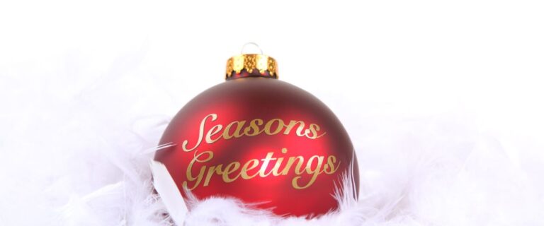 Season’s Greeting – Christmas and New Year