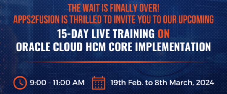 Calling All HCM Mavericks: Join Our Exclusive Cloud HCM Training Now!